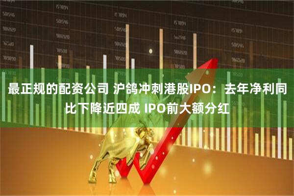 最正规的配资公司 沪鸽冲刺港股IPO：去年净利同比下降近四成 IPO前大额分红
