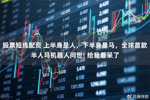 股票短线配资 上半身是人，下半身是马，全球首款半人马机器人问世! 给我看呆了
